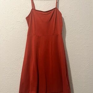 Express Spaghetti Strap Red Mini Dress
